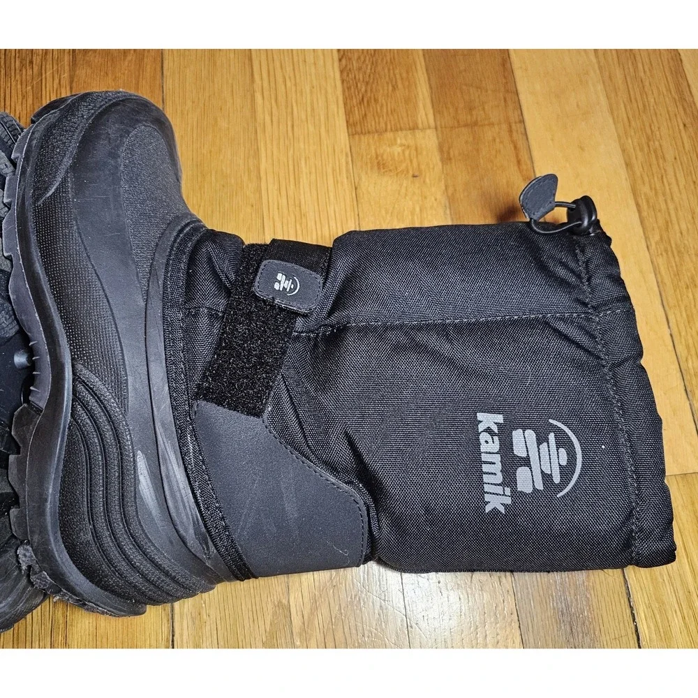 Kamik Rocket Waterproof Winter Lined Snow Boots Black Boys Youth Size 5